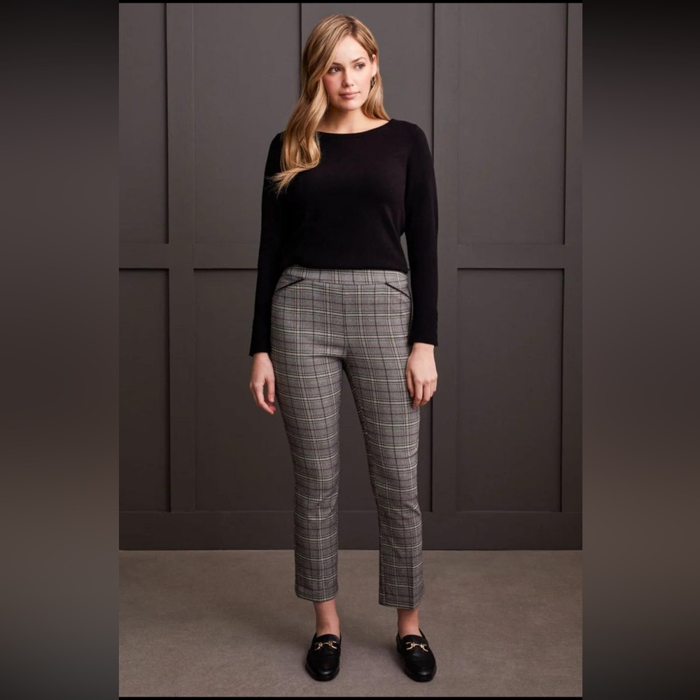 Tribal Pull-on Ankle Pants - Bordeaux - 12